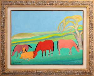 GIUSEPPE CESETTI : Cavalli  - Asta Asta di Arte Moderna e Contemporanea - Associazione Nazionale - Case d'Asta italiane