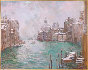 GIORGIO VENERIO : Inverno Basilica della Salute  - Asta Asta di Arte Moderna e Contemporanea - Associazione Nazionale - Case d'Asta italiane