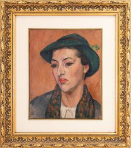 LINO BIANCHI BARRIVIERA : Ritratto di giovane  - Asta Asta di Arte Moderna e Contemporanea - Associazione Nazionale - Case d'Asta italiane