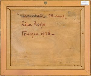 LINA ROSSO : Mastro vetraio, Murano  - Asta Asta di Arte Moderna e Contemporanea - Associazione Nazionale - Case d'Asta italiane