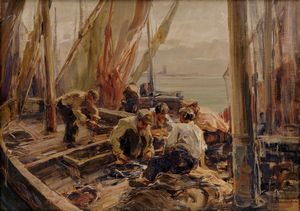 ANGELO BROMBO - Sosta dopo la pesca