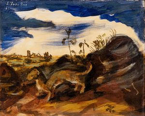 LUIGI ZUCCHERI - Donnola in paesaggio