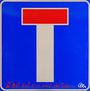 Ben Vautier : L'art est un cul de sac  - Asta Asta di Arte Moderna e Contemporanea - Associazione Nazionale - Case d'Asta italiane