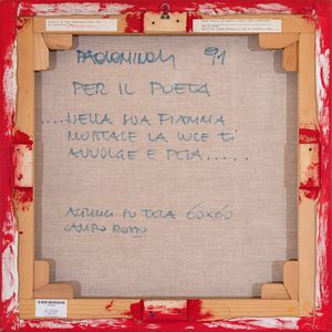 PAOLO MINOLI : Per il poeta........  - Asta Asta di Arte Moderna e Contemporanea - Associazione Nazionale - Case d'Asta italiane