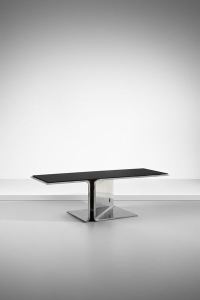 SALOCCHI CLAUDIO (1934 - 2009) : Raro tavolo mod. Distico per Sormani, Arosio  - Asta Asta 523 | DESIGN E ARTI DECORATIVE DEL NOVECENTO Tradizionale - Associazione Nazionale - Case d'Asta italiane