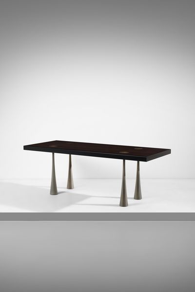 MANGIAROTTI ANGELO (1921 - 2012) : Tavolo per Sorgente del Mobile, Arosio  - Asta Asta 523 | DESIGN E ARTI DECORATIVE DEL NOVECENTO Tradizionale - Associazione Nazionale - Case d'Asta italiane