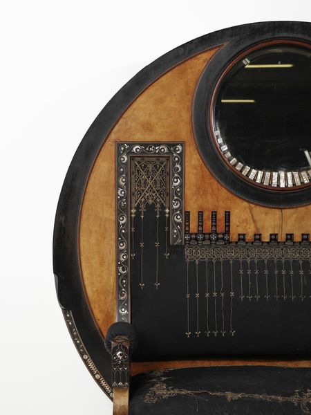 QUARTI EUGENIO (1867 - 1929) : Divanetto Neo-Orientalista con grande testata circolare con specchio  - Asta Asta 523 | DESIGN E ARTI DECORATIVE DEL NOVECENTO Tradizionale - Associazione Nazionale - Case d'Asta italiane