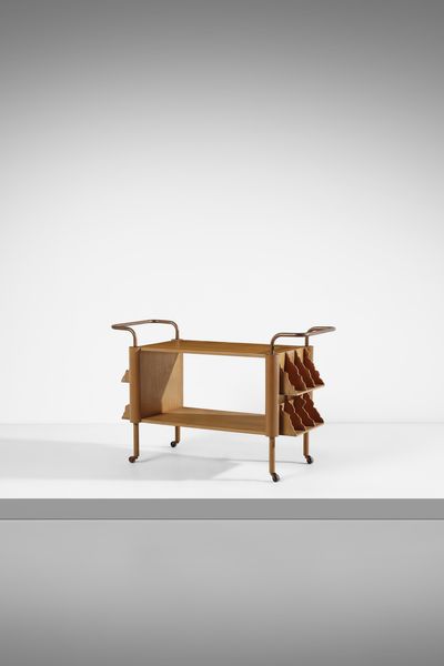 LA PIETRA UGO (n. 1938) : Carrello della serie Breccia, esecuzione F.lli Lanza, Cerea (VR)  - Asta Asta 523 | DESIGN E ARTI DECORATIVE DEL NOVECENTO Tradizionale - Associazione Nazionale - Case d'Asta italiane