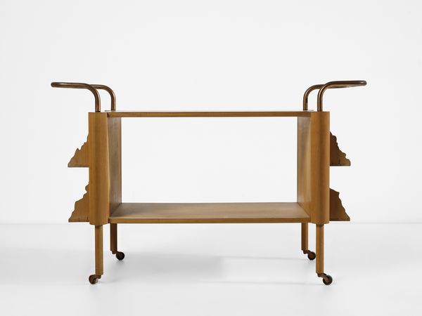 LA PIETRA UGO (n. 1938) : Carrello della serie Breccia, esecuzione F.lli Lanza, Cerea (VR)  - Asta Asta 523 | DESIGN E ARTI DECORATIVE DEL NOVECENTO Tradizionale - Associazione Nazionale - Case d'Asta italiane