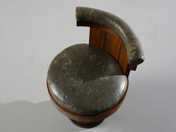 PIACENTINI MARCELLO (1881 - 1960) : nello stile di. Due sedie e una poltroncina girevole  - Asta Asta 523 | DESIGN E ARTI DECORATIVE DEL NOVECENTO Tradizionale - Associazione Nazionale - Case d'Asta italiane