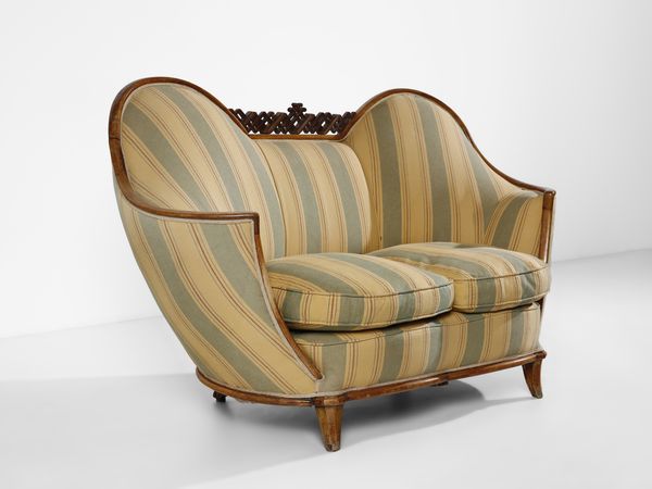 BUSIRI VICI ANDREA (1903 - 1989) : attribuito. Divano  - Asta Asta 523 | DESIGN E ARTI DECORATIVE DEL NOVECENTO Tradizionale - Associazione Nazionale - Case d'Asta italiane