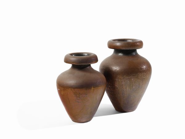 ZECCHIN VITTORIO (1878 - 1947) : attribuito. Due vasi  - Asta Asta 523 | DESIGN E ARTI DECORATIVE DEL NOVECENTO Tradizionale - Associazione Nazionale - Case d'Asta italiane