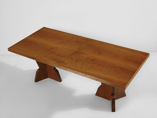 PONTI GIO (1891 - 1979) : Grande tavolo da riunioni  - Asta Asta 523 | DESIGN E ARTI DECORATIVE DEL NOVECENTO Tradizionale - Associazione Nazionale - Case d'Asta italiane