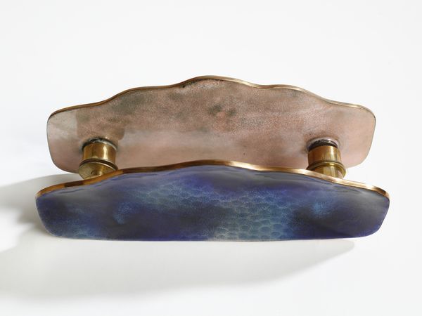 DE POLI PAOLO (1905 - 1996) : Coppia di maniglioni mod. 1360/2 per VIS, Padova  - Asta Asta 523 | DESIGN E ARTI DECORATIVE DEL NOVECENTO Tradizionale - Associazione Nazionale - Case d'Asta italiane