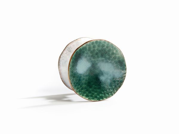 DE POLI PAOLO (1905 - 1996) : Coppia di maniglioni a disco mod. 1360/4 per VIS, Padova  - Asta Asta 523 | DESIGN E ARTI DECORATIVE DEL NOVECENTO Tradizionale - Associazione Nazionale - Case d'Asta italiane