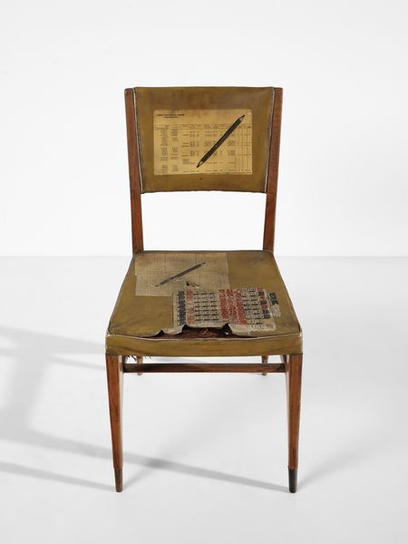GIO PONTI (1891-1979) & PIERO FORNASETTI (1913-1988) : Sedia con seduta e schienale con decoro Calcolatrice, esecuzione Cassina, Meda  - Asta Asta 523 | DESIGN E ARTI DECORATIVE DEL NOVECENTO Tradizionale - Associazione Nazionale - Case d'Asta italiane