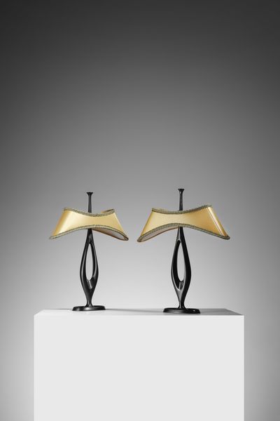 INGRAND MAX (1908 - 1969) : Coppia di lampade da tavolo per Fontana Arte, Milano  - Asta Asta 523 | DESIGN E ARTI DECORATIVE DEL NOVECENTO Tradizionale - Associazione Nazionale - Case d'Asta italiane