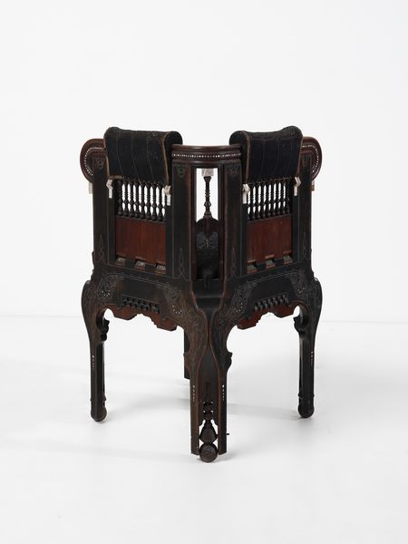 QUARTI EUGENIO (1867 - 1929) : Poltroncina angolare Neo-Orientalista  - Asta Asta 523 | DESIGN E ARTI DECORATIVE DEL NOVECENTO Tradizionale - Associazione Nazionale - Case d'Asta italiane