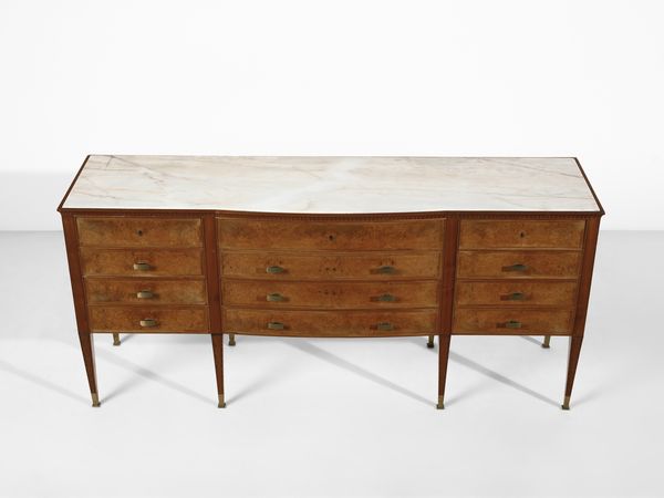 BUFFA PAOLO (1903 - 1970) : Grande cassettiera a dodici cassetti, esecuzione Enrico e Paolo Borghi, Cant  - Asta Asta 523 | DESIGN E ARTI DECORATIVE DEL NOVECENTO Tradizionale - Associazione Nazionale - Case d'Asta italiane