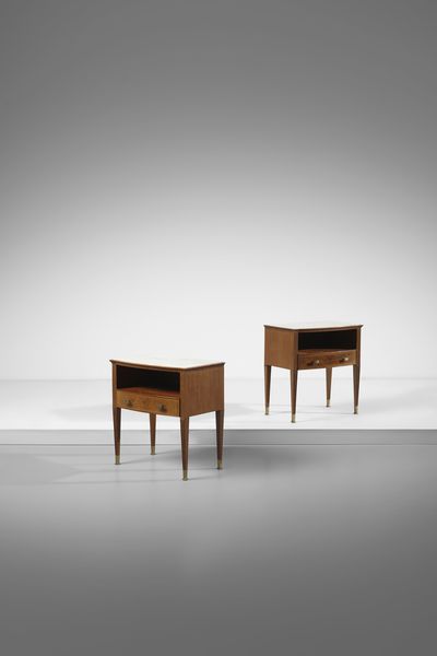 BUFFA PAOLO (1903 - 1970) : Coppia di comodini, esecuzione Enrico e Paolo Borghi, Cant  - Asta Asta 523 | DESIGN E ARTI DECORATIVE DEL NOVECENTO Tradizionale - Associazione Nazionale - Case d'Asta italiane