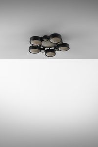 GRUPPO BBPR (n. 1932) - Grande lampada a plafone o a sospensione mod. 2045/p per Arteluce, Milano