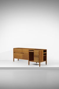 SCARPA CARLO (1906 - 1978) - attribuito. Mobile basso attrezzato, esecuzione Anfodillo, Venezia