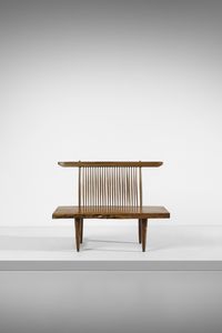 NAKASHIMA GEORGE  (1905 - 1990) : attributed. Panca  - Asta Asta 523 | DESIGN E ARTI DECORATIVE DEL NOVECENTO Tradizionale - Associazione Nazionale - Case d'Asta italiane