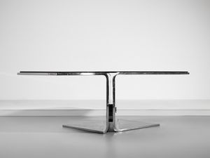 SALOCCHI CLAUDIO (1934 - 2009) : Raro tavolo mod. Distico per Sormani, Arosio  - Asta Asta 523 | DESIGN E ARTI DECORATIVE DEL NOVECENTO Tradizionale - Associazione Nazionale - Case d'Asta italiane