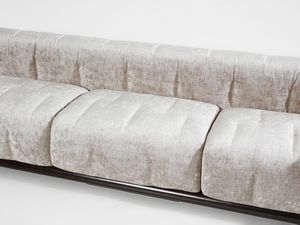 SCARPA CARLO (1906 - 1978) : Divano a tre posti e poltrona mod. Cornaro per Simon, San Lazzaro di Savena  - Asta Asta 523 | DESIGN E ARTI DECORATIVE DEL NOVECENTO Tradizionale - Associazione Nazionale - Case d'Asta italiane