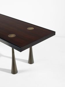 MANGIAROTTI ANGELO (1921 - 2012) : Tavolo per Sorgente del Mobile, Arosio  - Asta Asta 523 | DESIGN E ARTI DECORATIVE DEL NOVECENTO Tradizionale - Associazione Nazionale - Case d'Asta italiane