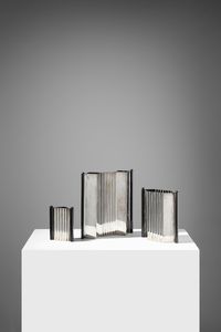 SUPERSTUDIO - Tre vasi della serie Programma D per Argenterie Ricci, Italia