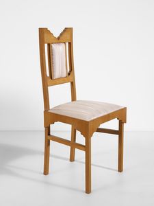 LA PIETRA UGO (n. 1938) : Tavolo e quattro sedie della serie Breccia, esecuzione F.lli Lanza, Cerea (VR)  - Asta Asta 523 | DESIGN E ARTI DECORATIVE DEL NOVECENTO Tradizionale - Associazione Nazionale - Case d'Asta italiane