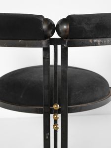 FALLANI ROBERTO  (n. 1937) : Sei poltroncine Tre Cerchi  - Asta Asta 523 | DESIGN E ARTI DECORATIVE DEL NOVECENTO Tradizionale - Associazione Nazionale - Case d'Asta italiane