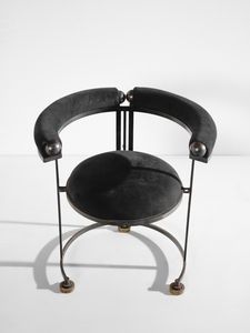 FALLANI ROBERTO  (n. 1937) : Sei poltroncine Tre Cerchi  - Asta Asta 523 | DESIGN E ARTI DECORATIVE DEL NOVECENTO Tradizionale - Associazione Nazionale - Case d'Asta italiane