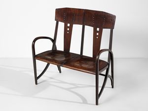 THONET GEBRDER : Coppia di sedie e divanetto mod. 512, Vienna  - Asta Asta 523 | DESIGN E ARTI DECORATIVE DEL NOVECENTO Tradizionale - Associazione Nazionale - Case d'Asta italiane