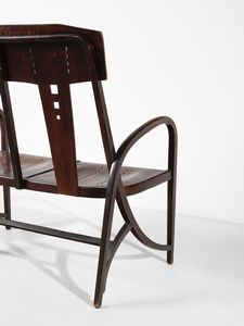 THONET GEBRDER : Coppia di sedie e divanetto mod. 512, Vienna  - Asta Asta 523 | DESIGN E ARTI DECORATIVE DEL NOVECENTO Tradizionale - Associazione Nazionale - Case d'Asta italiane