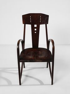 THONET GEBRDER : Poltroncina mod. 512, Vienna  - Asta Asta 523 | DESIGN E ARTI DECORATIVE DEL NOVECENTO Tradizionale - Associazione Nazionale - Case d'Asta italiane