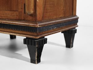CHINI TITO (1898 - 1947) : attribuito. Com a quattro cassetti e coppia di comodini  - Asta Asta 523 | DESIGN E ARTI DECORATIVE DEL NOVECENTO Tradizionale - Associazione Nazionale - Case d'Asta italiane