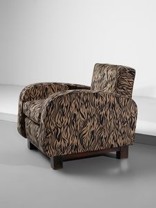 ULRICH GUGLIELMO (1904 - 1977) : attribuito. Coppia di poltrone per manifattura Strada, Italia  - Asta Asta 523 | DESIGN E ARTI DECORATIVE DEL NOVECENTO Tradizionale - Associazione Nazionale - Case d'Asta italiane