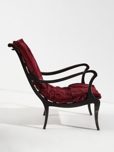 ZANINI GIGIOTTI (1893 - 1963) : Coppia di poltroncine in stile Novecento, Milano  - Asta Asta 523 | DESIGN E ARTI DECORATIVE DEL NOVECENTO Tradizionale - Associazione Nazionale - Case d'Asta italiane