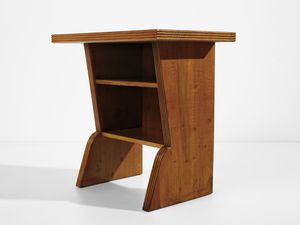 PONTI GIO (1891 - 1979) : Mobiletto con ripiani a giorno  - Asta Asta 523 | DESIGN E ARTI DECORATIVE DEL NOVECENTO Tradizionale - Associazione Nazionale - Case d'Asta italiane