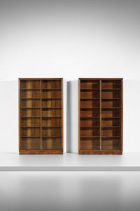 PONTI GIO (1891 - 1979) : Coppia di librerie ad ante scorrevoli  - Asta Asta 523 | DESIGN E ARTI DECORATIVE DEL NOVECENTO Tradizionale - Associazione Nazionale - Case d'Asta italiane