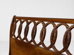 BUFFA PAOLO (1903 - 1970) : Letto matrimoniale, esecuzione Enrico e Paolo Borghi, Cant  - Asta Asta 523 | DESIGN E ARTI DECORATIVE DEL NOVECENTO Tradizionale - Associazione Nazionale - Case d'Asta italiane