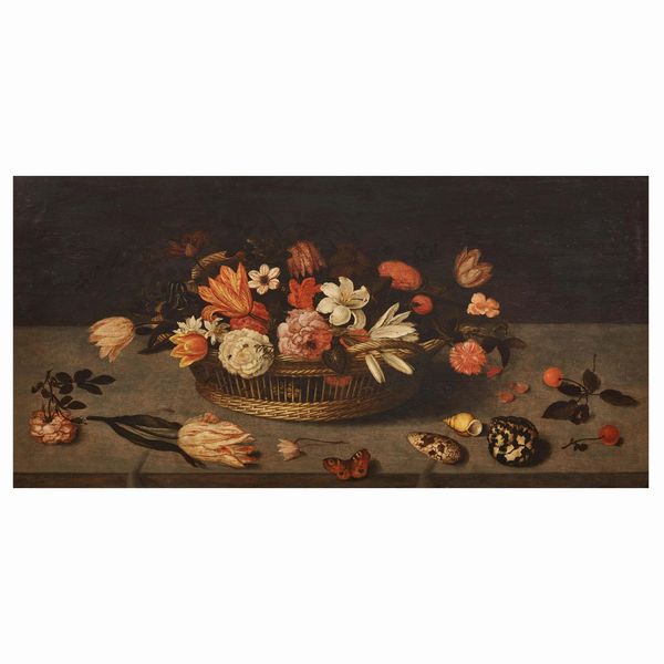 Cerchia di Balthasar van der Ast, sec. XVII  - Asta DIPINTI ANTICHI - Associazione Nazionale - Case d'Asta italiane