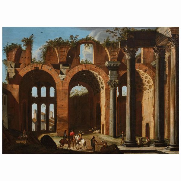 Viviano Codazzi e pittore bambocciante del XVII secolo  - Asta DIPINTI ANTICHI - Associazione Nazionale - Case d'Asta italiane