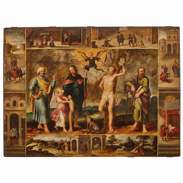 Artista fiammingo, secc. XVI-XVII  - Asta DIPINTI ANTICHI - Associazione Nazionale - Case d'Asta italiane