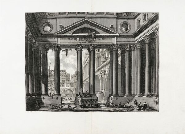 GIOVANNI BATTISTA PIRANESI : Vindicibus et protectoribus bonarum artium I.B. Piranesius.  - Asta Arte Antica, Moderna e Contemporanea [parte I] - Associazione Nazionale - Case d'Asta italiane