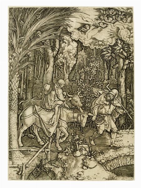 MARCANTONIO RAIMONDI : Fuga in Egitto.  - Asta Arte Antica, Moderna e Contemporanea [parte I] - Associazione Nazionale - Case d'Asta italiane