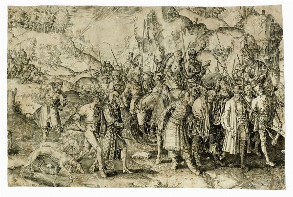 LUCAS VAN LEYDEN : Conversione di San Paolo.  - Asta Arte Antica, Moderna e Contemporanea [parte I] - Associazione Nazionale - Case d'Asta italiane