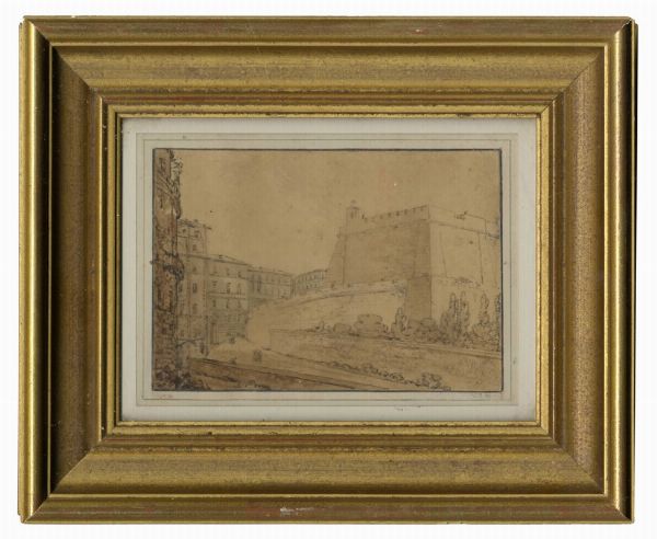 Piccola veduta di Roma.  - Asta Arte Antica, Moderna e Contemporanea [parte I] - Associazione Nazionale - Case d'Asta italiane